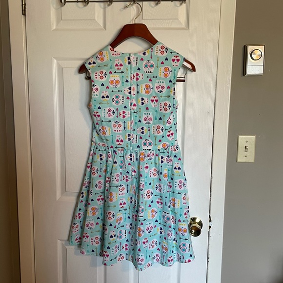 NWOT FOLTER summer dress with skulls, Sz Small 💀 - Picture 4 of 8